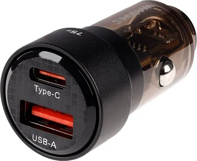 Obrázok produktu pre WAYME Auto Nabíjačka 12/24V USB-C a USB-A 75W