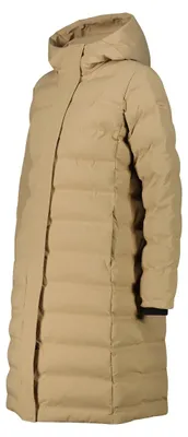 Productafbeelding van Damesjas met padding, model FIX, met capuchon, kleur: cookie (P405), maat: 38