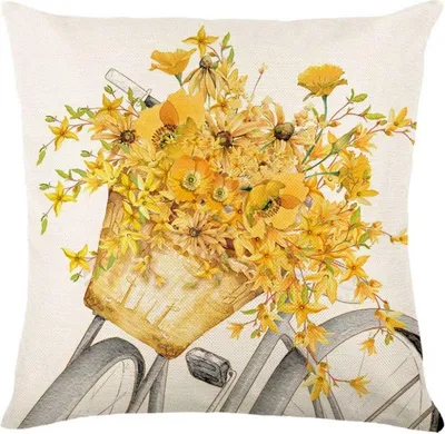 Produktbild von Leinenkissenbezug VELOBLOOM 45x45 cm, creme