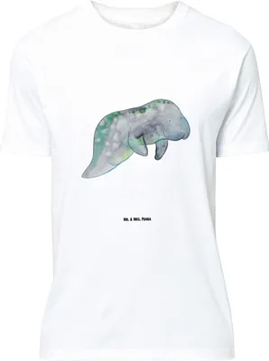 Produktbild von Mr. & Mrs. Panda Größe M T-Shirt Seekuh Chillen - Weiß - Geschenk, Diät, Süßigkeiten, Tshirt, mit Spruch, Meer, Essen, Seekühe, Herren, Abnehmen, Shirt, Zucker