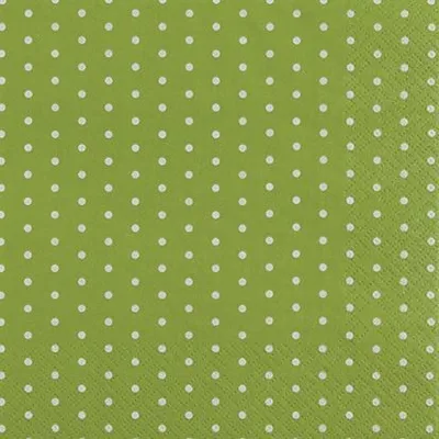 Produktbild von 20 kleine Cocktailservietten Mini Dots light green - Mini-Punkte hellgrün 25x25cm