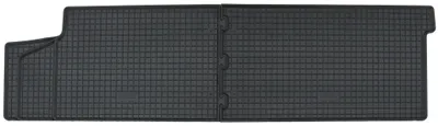 Gummifußmatten Set 2-teilig für VW T5 / T6 Doppelkabiner (4/2003-), schwarz