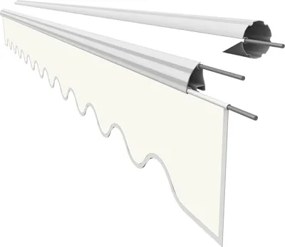 Produktbild von VANA Markisen Volant für 3,5 m Markisen Markisenstoff Markisentuch Sonnenschutz nur Volant fertig genäht Maß 3,38 x 0,21 m Design SPD011
