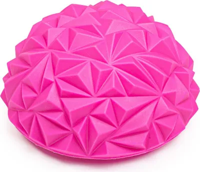 Zdjęcie produktu dla Sensoryczna półkula do masażu z wypustkami, 16cm, do ćwiczeń równowagi, fitness, różowa