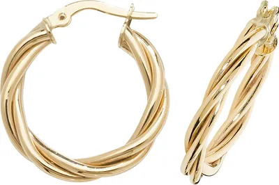 Produktbild von Edle 9 Karat (375) Gold Damen - Paar Creolen - 15mm; TRS374829KYMM15