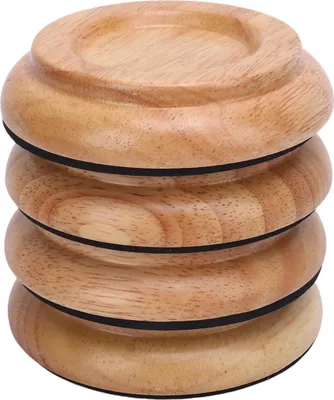 Immagine prodotto di 4 PC piano rotella tazza in legno massiccio schiuma base antiscivolo antirumore montante universale