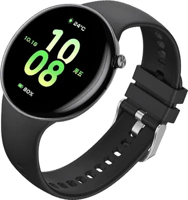 Produktbild von INF Silikonarmband für Honor Watch Fit Atmungsaktiv, Weich, Waschbar Schwarz