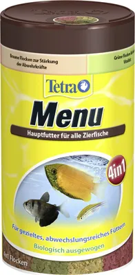 Produktbild von Tetra - Flockenfutter für Fische, Menü Futtermix, 250 ml