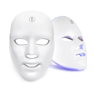 Produktbild von Professionelle LED-Gesichtsmaske mit 7 Farben Anti-Aging LED Lichttherapie Gesichtsmaske Beauty Photonentherapie Maske Gesichtshautverjüngungsmaske