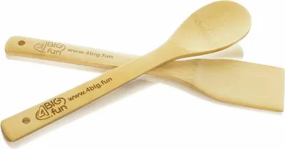 Obrázek produktu pro Lžíce na vaření Kuchyňské náčiní Bambusová sada Míchací lžíce 30 cm Kuchyňské náčiní