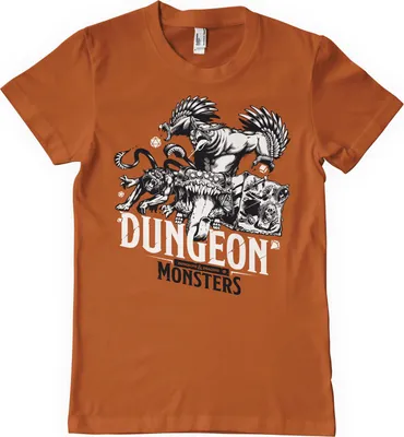 Produktbild von Dungeon Monsters T-Shirt - Small - BurntOrange