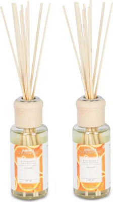 Produktbild von 2er Set Raumduft 100ml Orange Lufterfrischer Stäbchen Duft