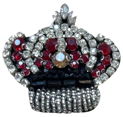 Produktbild von Krone-Strass-Emblem zum Aufnähen für Modeteile