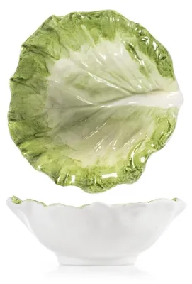 Productafbeelding van Set van 2 Decoratieve Stoneware Schalen 14 cm