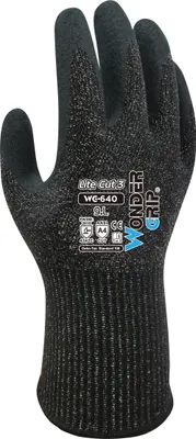 Produktbild von Schnittfester Arbeitshandschuh WONDER GRIP LITE CUT3 WG-640 Latex auf Nylon 8/M