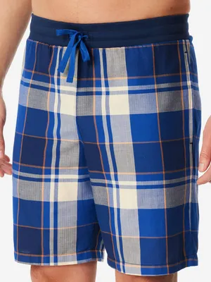 Productafbeelding van Schiesser heren korte pyjamabroek, bermudamodel, geweven katoenmix, "Mix + Relax" collectie