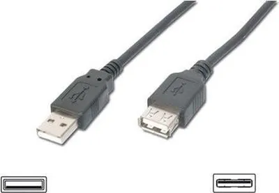 Image de Nilox MGAK7012AL Câble USB 2.0 1,8 m USB A noir