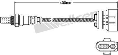 Produktbild von VEGAZ Lambdasonde für AUDI A8 (4D2, 4D8) Planarsonde Beheizt 400mm ULS-448