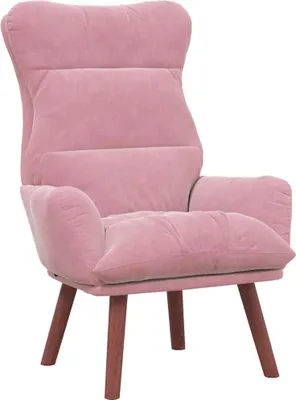 Image de fauteuil vidaXL rose 69 x 74 x 93 cm velours