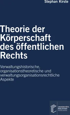 Produktbild von Theorie der Körperschaft des öffentlichen Rechts