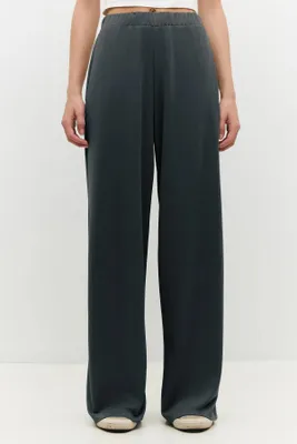 Produktbild von Bequeme, weite Hose mit elastischem Bund, Anthracite, M