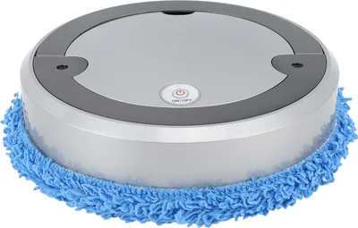 Zdjęcie produktu dla Robot mopujący, srebrno-szary, z możliwością spryskiwania, 2400 mAh, zbiornik na wodę 50 ml, na mokro i na sucho, inteligentna maszyna mopująca do domu