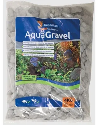 Productafbeelding van SuperFish Aqua pebble zwart 30-50 mm | 4 kg natuurlijke aquariumkeien
