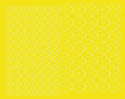 Immagine prodotto di Adesivi per caschi da bicicletta, fiori, 112 pezzi, giallo opaco