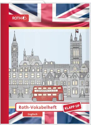 Produktbild von ROTH Vokabelheft Klapp-up Englisch DIN A5 64 Seiten zufälliges Motiv (1 Stück)