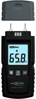 Productafbeelding van ANSMANN 1900-0116: ANSMANN vochtmeter, zwart