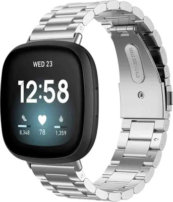 Image de imoshion Bracelet en acier pour le Fitbit Versa 4 / 3 / Sense (2) - Argent