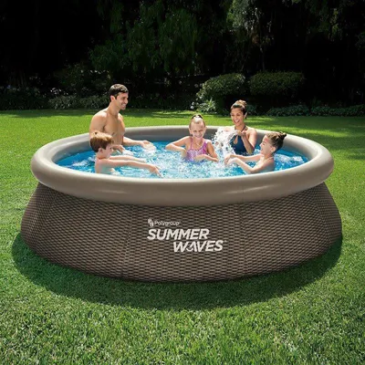 Produktbild von Summer Waves aufblasbarer Pool Quick Set 305x76 cm mit Filterpumpe