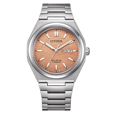 Produktbild von Citizen AW0130-85ZE Eco-Drive Herren-Solaruhr Titan Pfirsichfarben