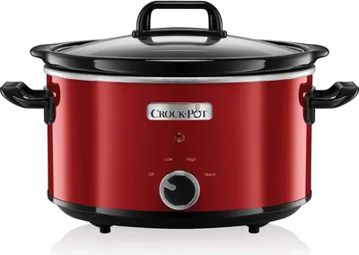 Produktbild von Crock-Pot SCV400RD Slow Cooker 2 Temperatureinstellungen Warmhaltefunktion 3,5 Liter Rot Familiengröße