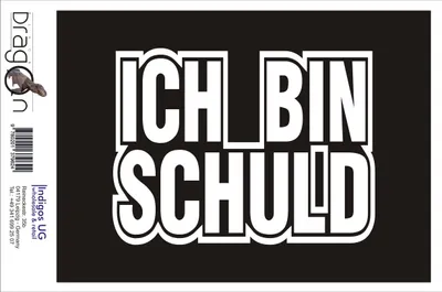 Produktbild von Aufkleber / Autoaufkleber - JDM / Die cut / Auto / OEM - ICH BIN SCHULD 160x120mm pink - Heckscheibe / Heckscheibenaufkleber