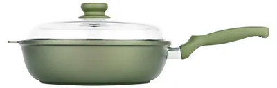 Zdjęcie produktu dla RISOLI Dr. Green® - Guss-Hochrandpfanne mit Glasdeckel - cm 28 Induktion RIS 00105DRIN/28 8001586009489