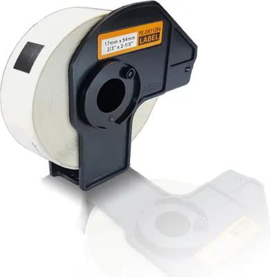 Produktbild von Print-Klex Kompatible Etiketten-Rolle kompatibel mit Brother P-Touch DK-11204 P-Touch QL 500 Series QL 550 QL 560 QL 560 Series QL 560VP QL 560YX QL 570 QL 580 QL 580N DK11204 DK 11204 17x54mm Print Pro Serie