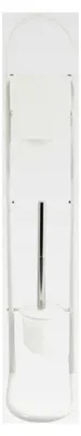 Produktbild von Stand WC Garnitur mit WC Bürste aus Edelstahl in Weiß 15,7x29x79cm