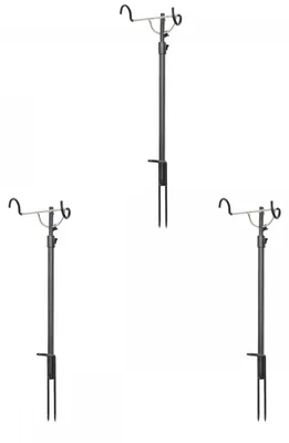 Produktbild von Rutenhalter Strong 3er Set, 60-98 cm, besonders stabil, Winkel und Höhe einstellbar