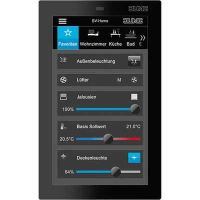 Produktbild von Jung SC5SW Smart Control 5 kapazitiver Touchscreen (SC5SW)