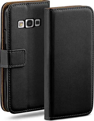 Produktbild von moex® Book Case kompatibel mit Samsung Galaxy S3 / S3 Neo - Hülle 360 Grad klappbar, Schwarz