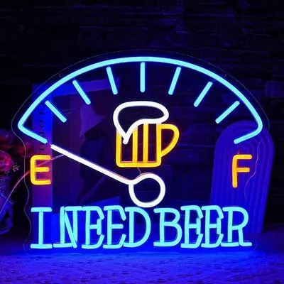 Image de Panneau lumineux LED pour la chambre, le bar, la cave à vin, le restaurant ou la décoration d'hôtel, 16,1 cm × 12,9 cm