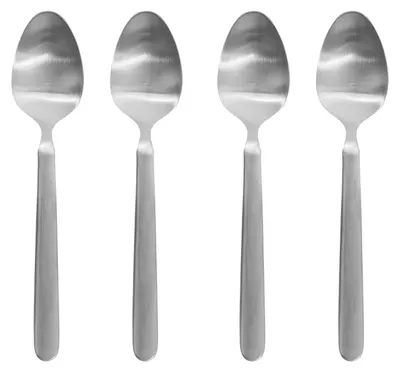 Produktbild von Blomus STELLA Set 4 Espressolöffel, Besteck, Essbesteck, Tischbesteck, Edelstahl matt, Edelstahl, 63953