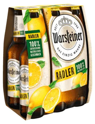 Image de Warsteiner Radler Citron goût rafraîchissant et naturel 6 x 330ml
