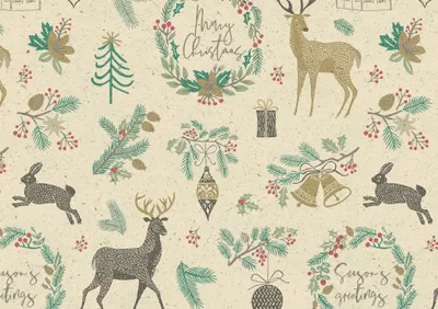 Produktbild von SUSY CARD Weihnachts-Geschenkpapier "Season Greetings" (B)700 mm x (L)1,5 m