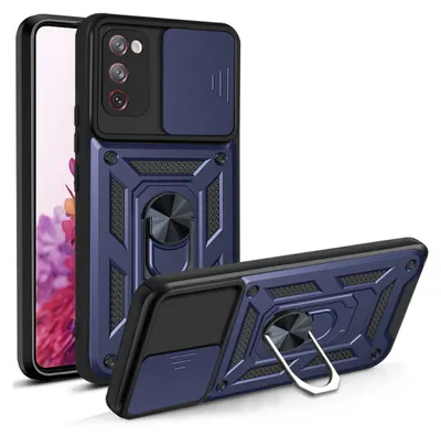 Image de Galaxy S20 FE Case with Ring, Stand, Camera Protection, TPU Bumper, Silicone Case for Samsung Galaxy S20 FE / S20 FE 5G Blue