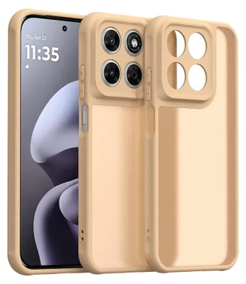 Produktbild von Motorola Moto G67 / G77 / G87 Hülle - Coverup Mattes Transparentes Back Cover mit Kameraschutz - Beige
