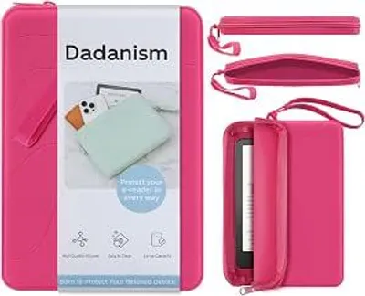 Zdjęcie produktu dla Silikonowe etui do czytników e-booków o przekątnej do 7 cali - z wielofunkcyjną torbą - ochronne etui do czytników e-booków i tabletów