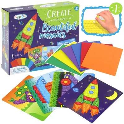 Productafbeelding van Creatieve schuimmozaïek voor scrapbooking, them: ruimteschip