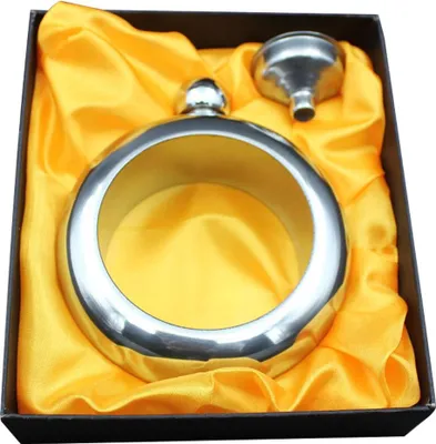 Produktbild von Flachmann für Damen mit Trichter – Edelstahl-Armreif, Flachmann-Armband, Schmuck für Damen